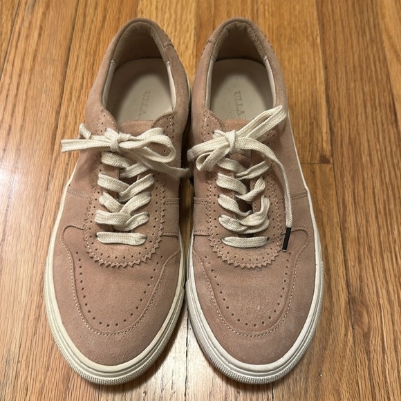 Ulla Johnson sz EU 37 US 6.5 Kai light pink suede sneakers great pre owned cond - Picture 1 of 8